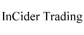 INCIDER TRADING