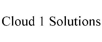 CLOUD 1 SOLUTIONS