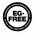 EG-FREE FORMULATED WITHOUT ETHYLENE GLYCOL OR ANY OTHER TAC/HAP CHEMICAL