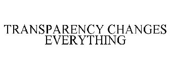 TRANSPARENCY CHANGES EVERYTHING