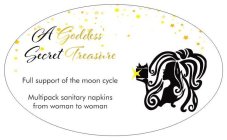 A GODDESS' SECRET TREASURE FULL SUPPORTOF THE MOON CYCLE MULTIPACK SANITARY NAPKINS FROM WOMAN TO WOMAN