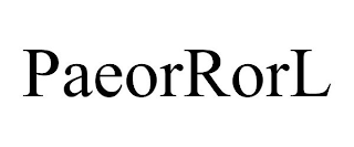 PAEORRORL