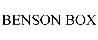 BENSON BOX