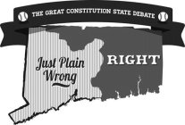THE GREAT CONSTITUTION STATE DEBATE JUST PLAIN WRONG RIGHT