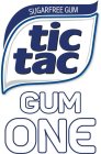 TIC TAC GUM ONE SUGARFREE GUM