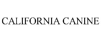 CALIFORNIA CANINE