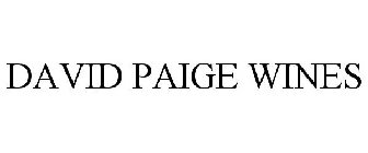 DAVID PAIGE WINES