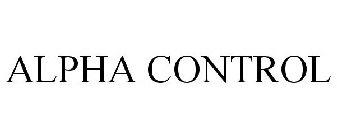 ALPHA CONTROL