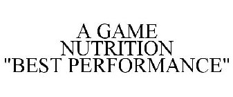 A GAME NUTRITION 