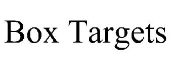 BOX TARGETS