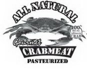 ALL NATURAL 100% REAL CALLINECTES CRAB GOURMET CRABMEAT PASTEURIZED