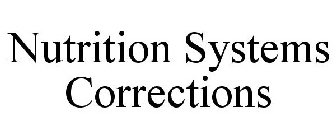 NUTRITION SYSTEMS CORRECTIONS