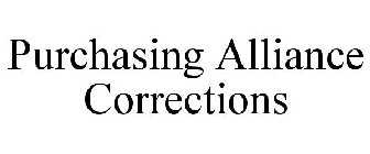 PURCHASING ALLIANCE CORRECTIONS