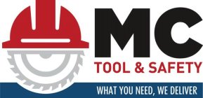 MC TOOL & SAFETY WHAT YOU NEED, WE DELIVER