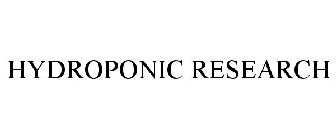 HYDROPONIC RESEARCH