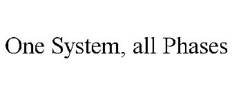 ONE SYSTEM, ALL PHASES