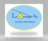 LEVERAGE, INC. LEVELS THE FIELD