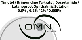 TIMOLOL / BRIMONIDINE TARTRATE / DORZOLAMIDE / LATANOPROST OPHTHALMIC SOLUTION 0.5% / 0.2% / 2% / 0.005% OMNI BY OSRX