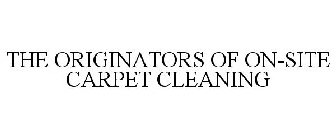 THE ORIGINATORS OF ON-SITE CARPET CLEANING