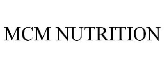 MCM NUTRITION