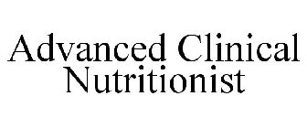 ADVANCED CLINICAL NUTRITIONIST