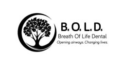 BREATH OF LIFE DENTAL OPENING AIRWAYS. CHANGING LIVES. B O L D