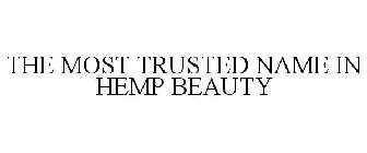 THE MOST TRUSTED NAME IN HEMP BEAUTY