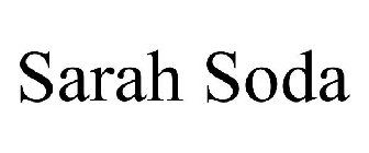 SARAH SODA