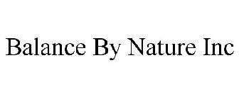 BALANCE BY NATURE INC