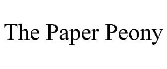 THE PAPER PEONY