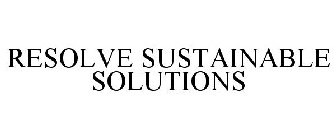 RESOLVE SUSTAINABLE SOLUTIONS