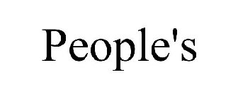 PEOPLE'S