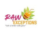 RAW EXCEPTIONS 