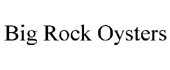 BIG ROCK OYSTERS
