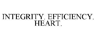 INTEGRITY. EFFICIENCY. HEART.