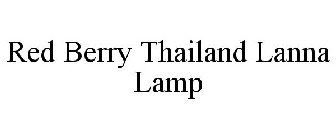RED BERRY THAILAND LANNA LAMP