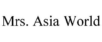MRS. ASIA WORLD