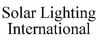 SOLAR LIGHTING INTERNATIONAL