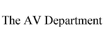 THE AV DEPARTMENT