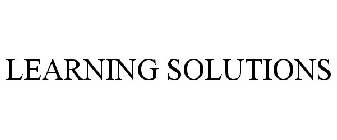 LEARNING SOLUTIONS