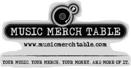 MUSIC MERCH TABLE WWW.MUSICMERCHTABLE.COM YOUR MUSIC. YOUR MERCH. YOUR MONEY. AND MORE OF IT.