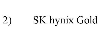 2) SK HYNIX GOLD