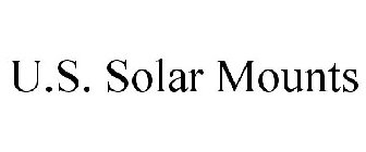 U.S. SOLAR MOUNTS