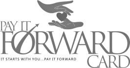 PAY IT FORWARD CARD IT STARTS WITH YOU... PAY IT FORWARD