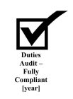 DUTIES AUDIT - FULLY COMPLIANT