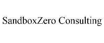 SANDBOXZERO CONSULTING