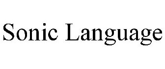 SONIC LANGUAGE