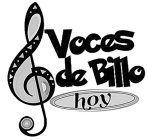 VOCES DE BILLO HOY