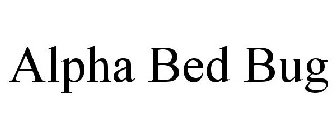 ALPHA BED BUG