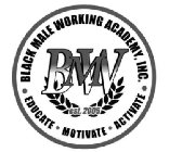 BLACK MALE WORKING ACADEMY, INC. BMW EST. 2005 · EDUCATE · MOTIVATE · ACTIVATE ·